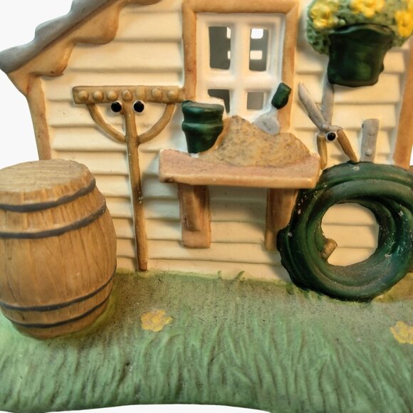 Partylite Garden Shed Tealight Candle Holder Luminary Figurine - Picture 8 of 14